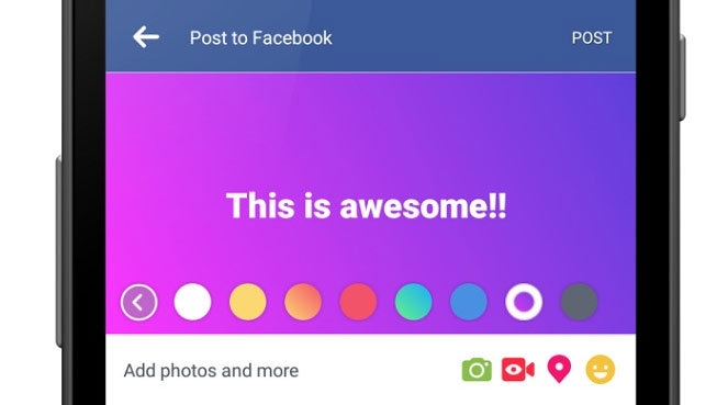 Facebook se colore !