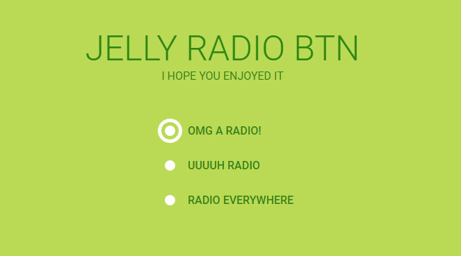 Jelly Radio Button